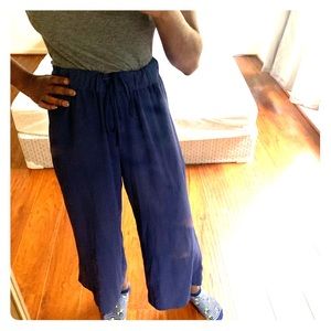 H&M Navy Culottes Size 8